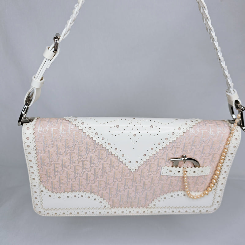 Christian Dior Extremely Rare Pink Trotter Shoulder Bag