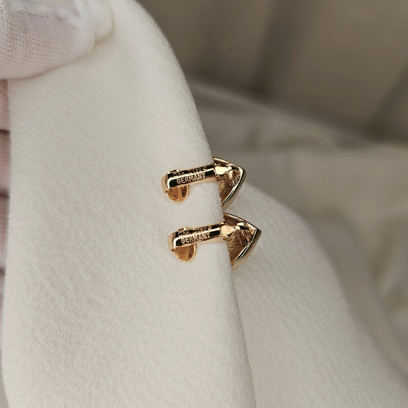 Dior Heart Clip-On Earrings, Gold Rhinestone