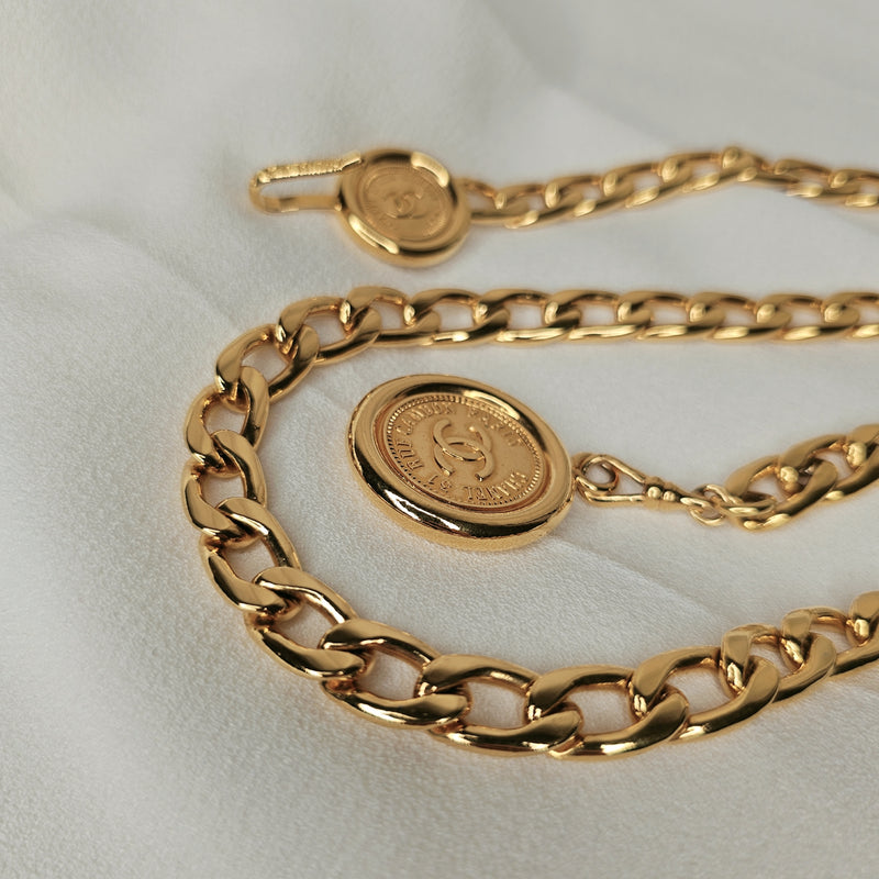 CHANEL Chain Belt Gold 40"