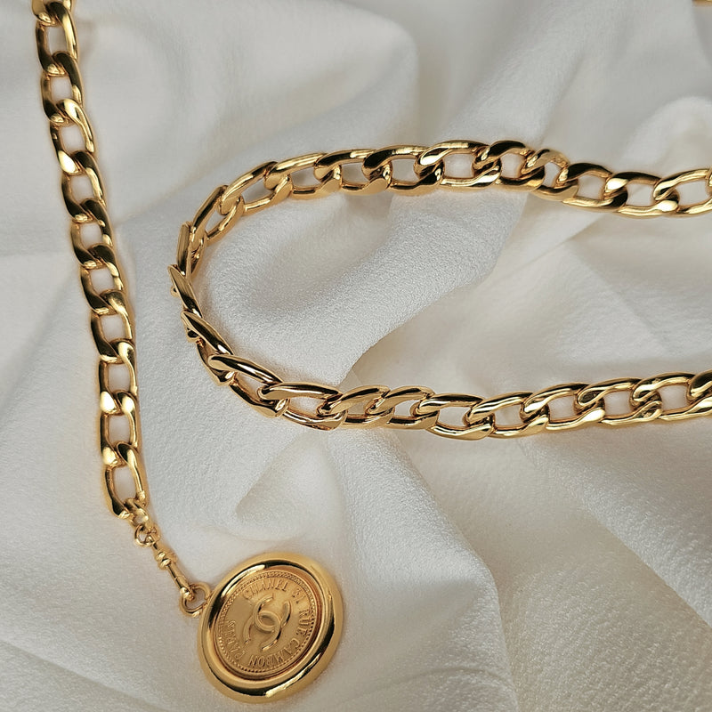 CHANEL Chain Belt Gold 40"