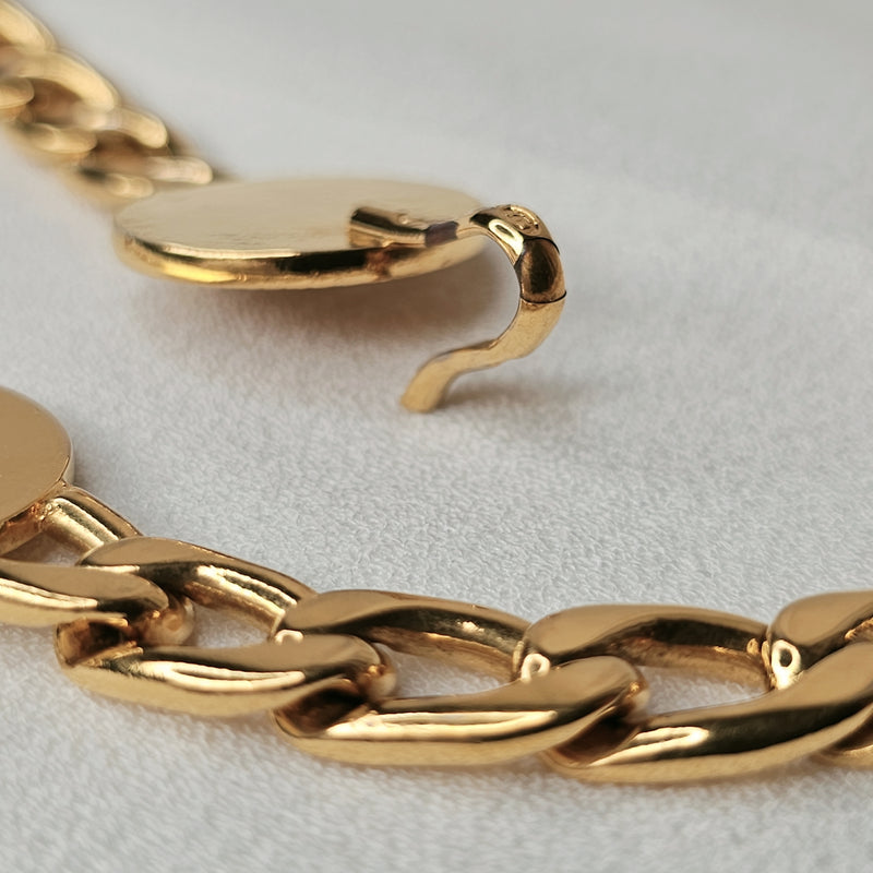 CHANEL Rare Chain Belt Red Gold