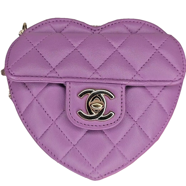 Chanel Purple Heart Bag 2022