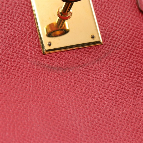 Hermès Red Vermillon Courchevel Birkin 30 Gold Hardware, 1996