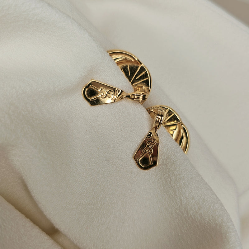 Elegant YSL Clip-On Earrings for Effortless Glamour