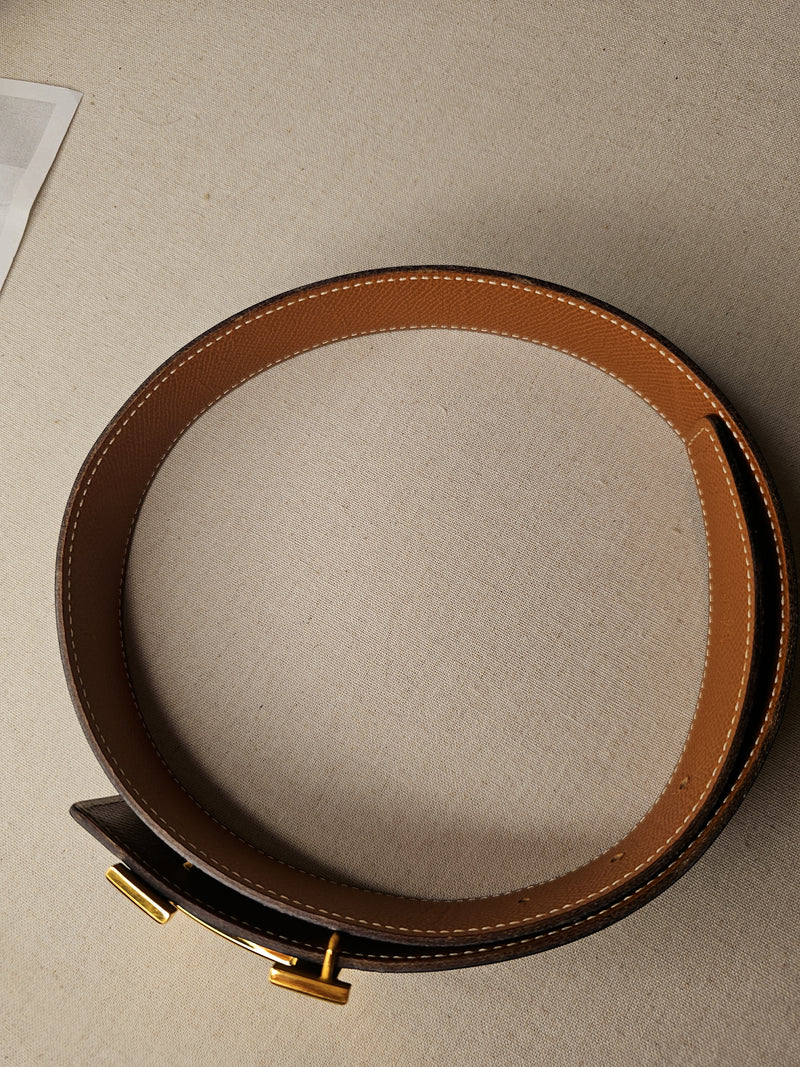 Reversible Hermès belt 65cm