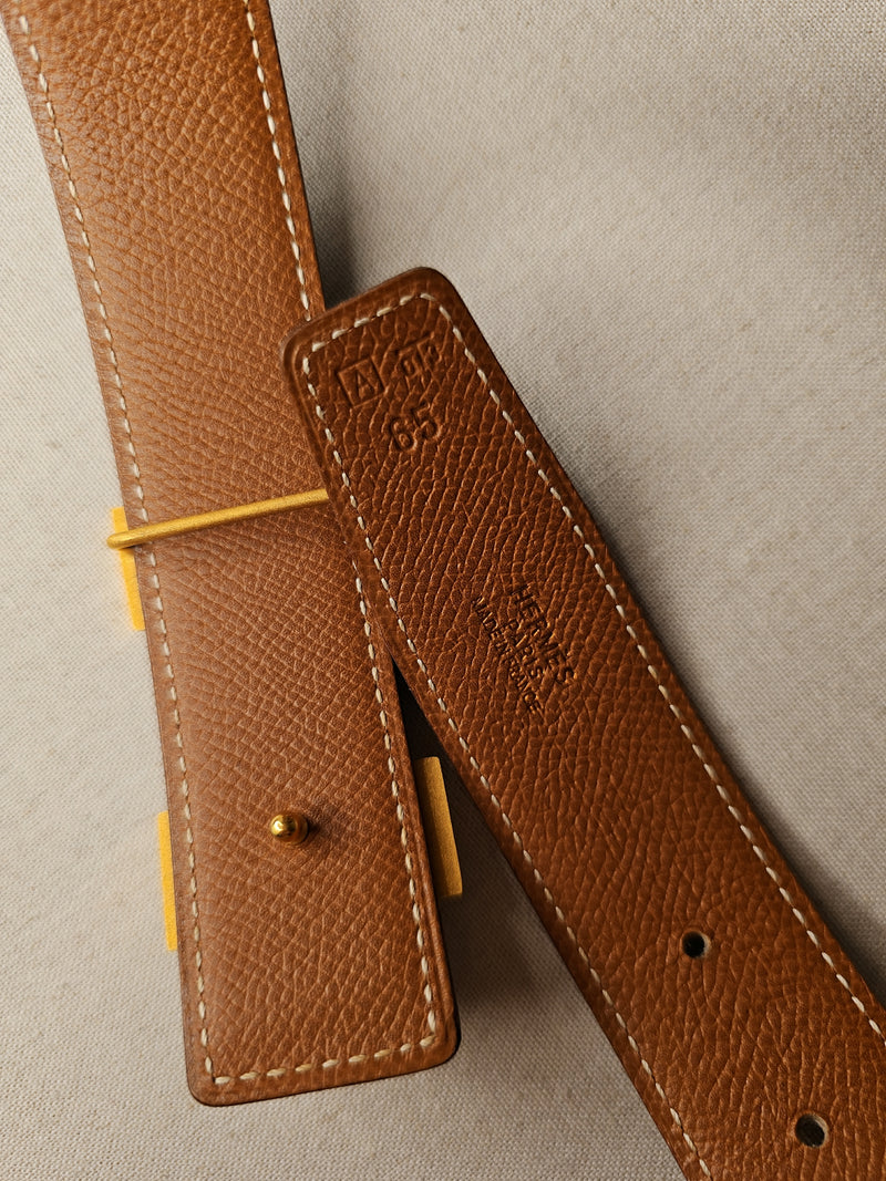 Reversible Hermès belt 65cm