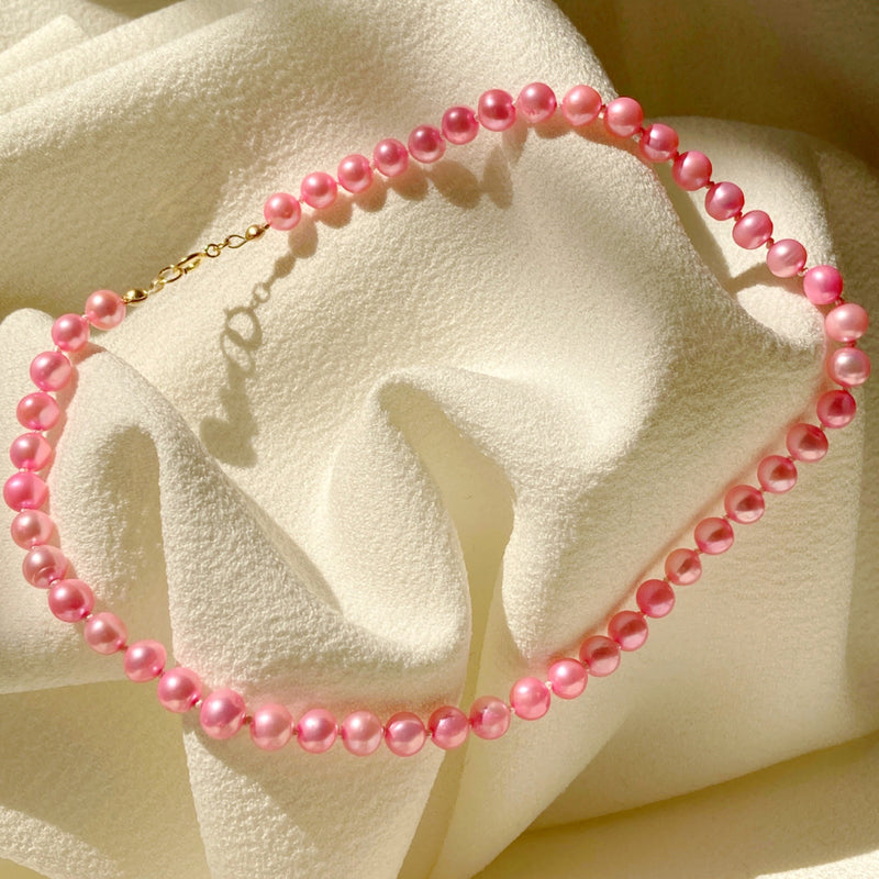 Barbie Pink Pearl Necklace