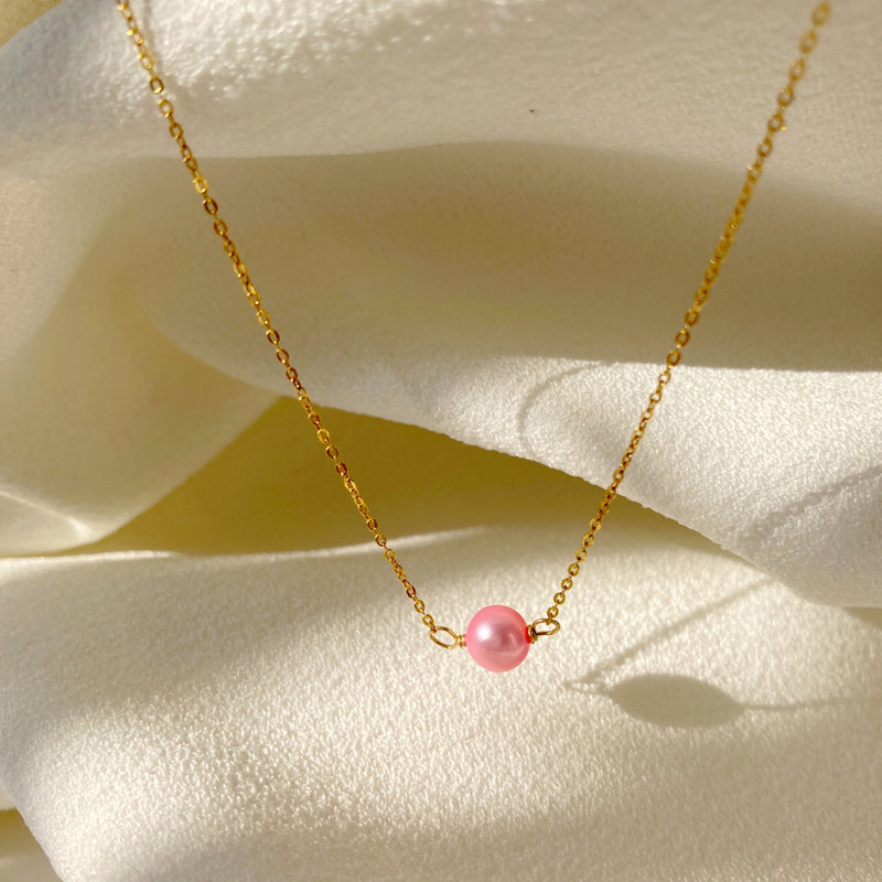 Venus Pearl Necklace Pink