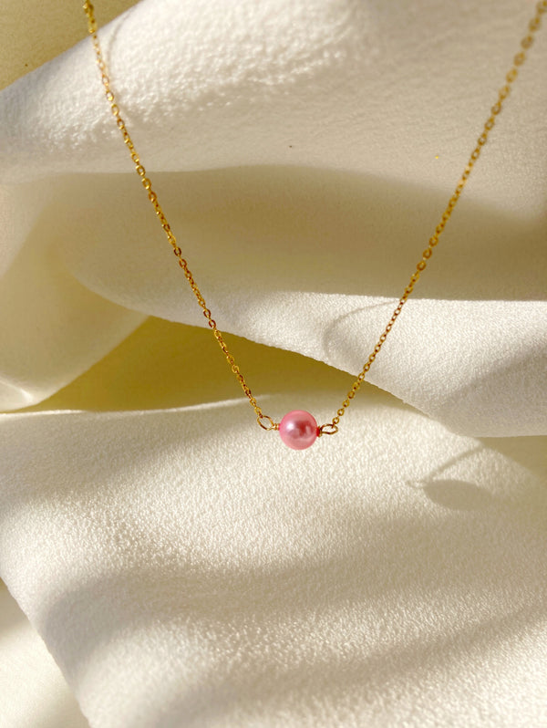 Venus Pearl Necklace Pink